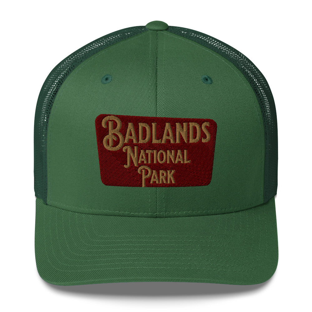 Badlands National Park Sign Embroidered Trucker Hat