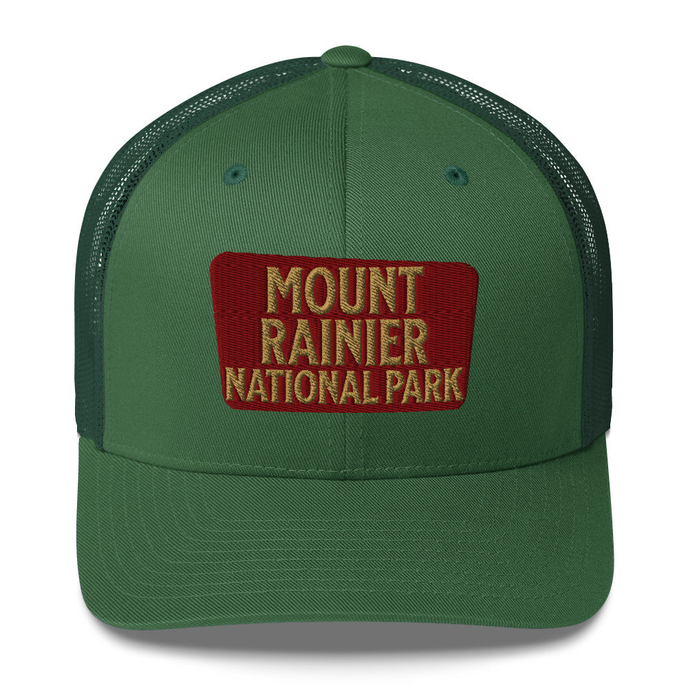 Mount Rainier National Park Embroidered Trucker Hat