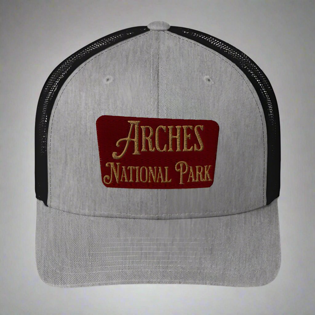 Arches Embroidered National Park Trucker Hat
