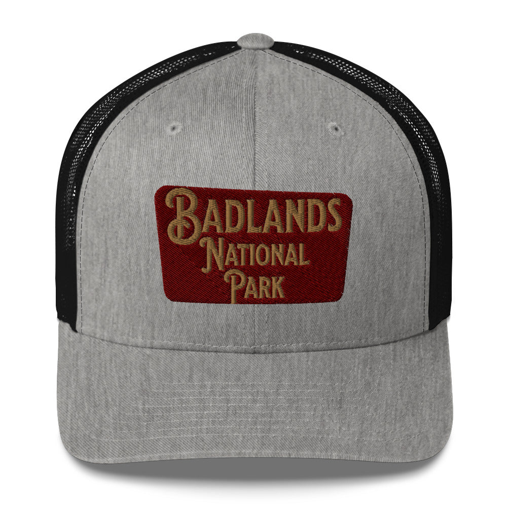 Badlands National Park Sign Embroidered Trucker Hat