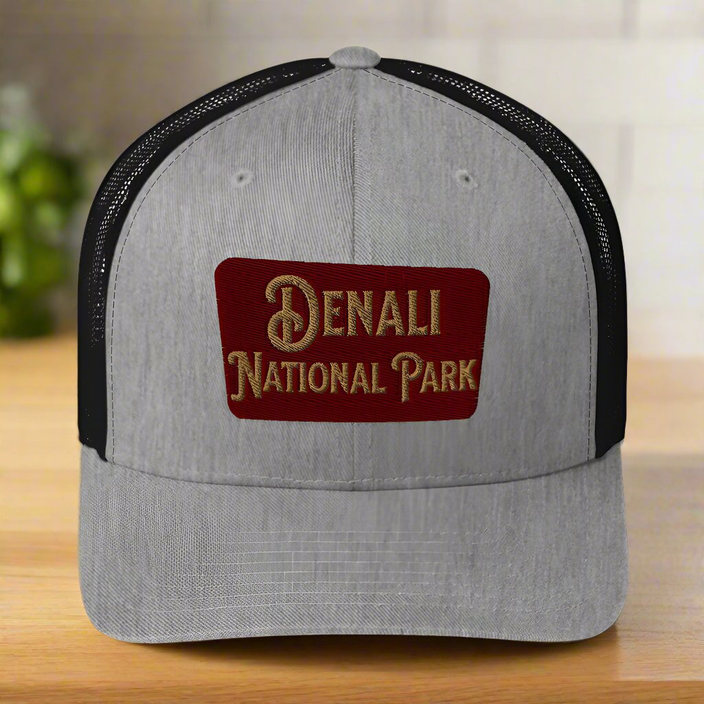Denali National Park Sign Embroidered Trucker Hat