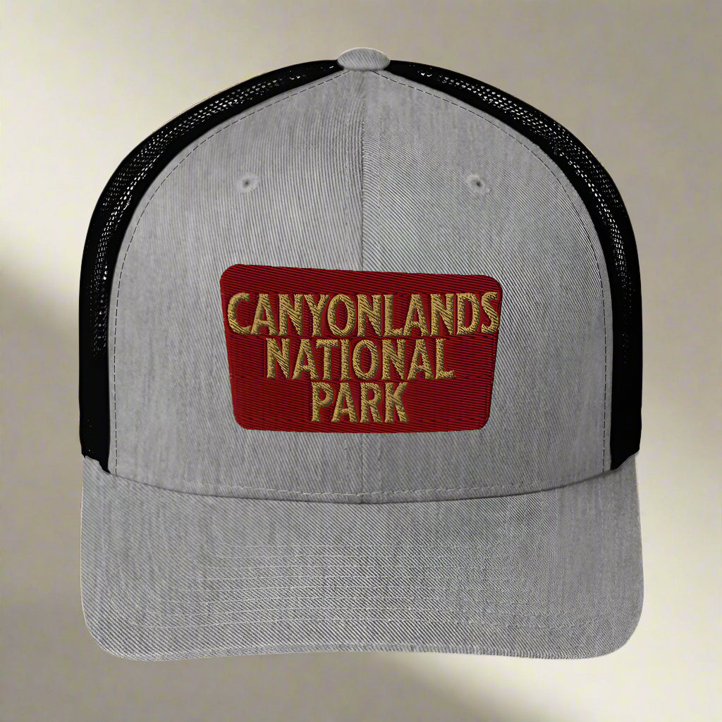 Canyonlands National Park Sign Embroidered Trucker Hat