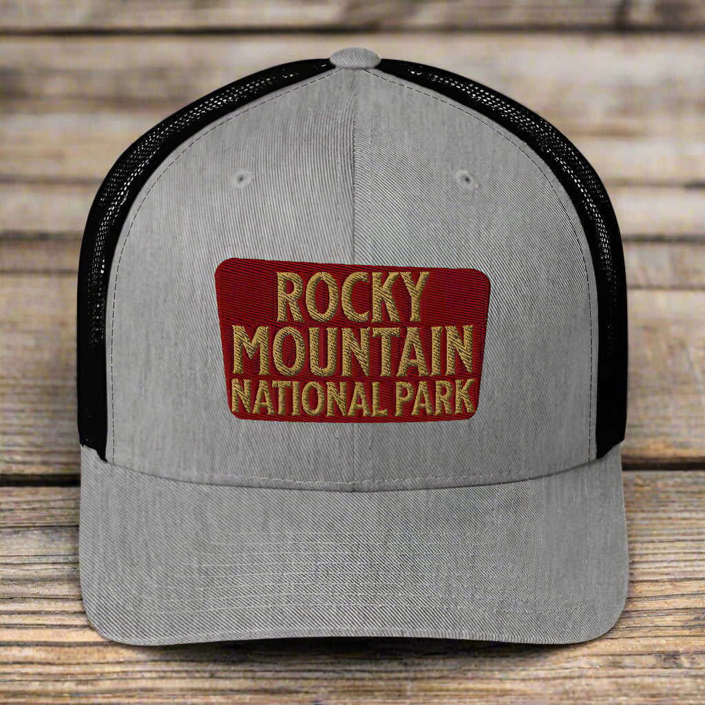 Rocky Mountain National Park Embroidered Trucker Hat