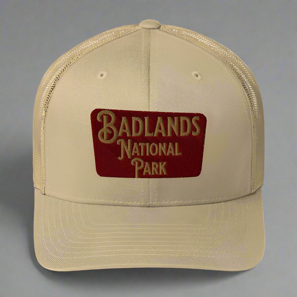 Badlands National Park Sign Embroidered Trucker Hat