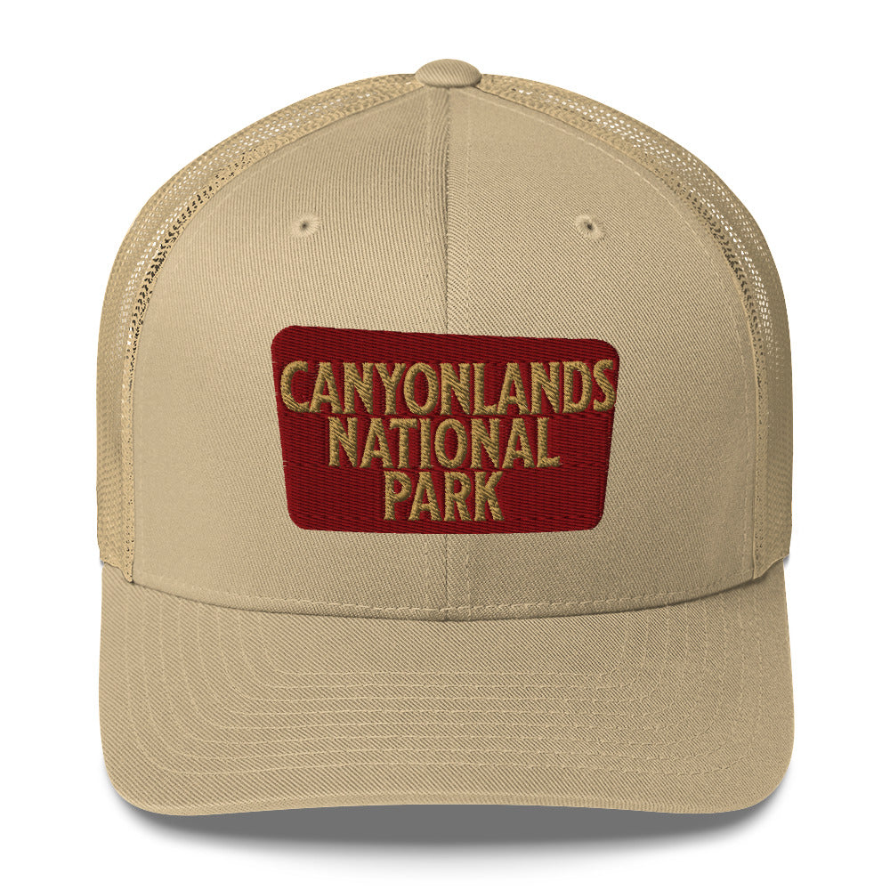 Canyonlands National Park Sign Embroidered Trucker Hat