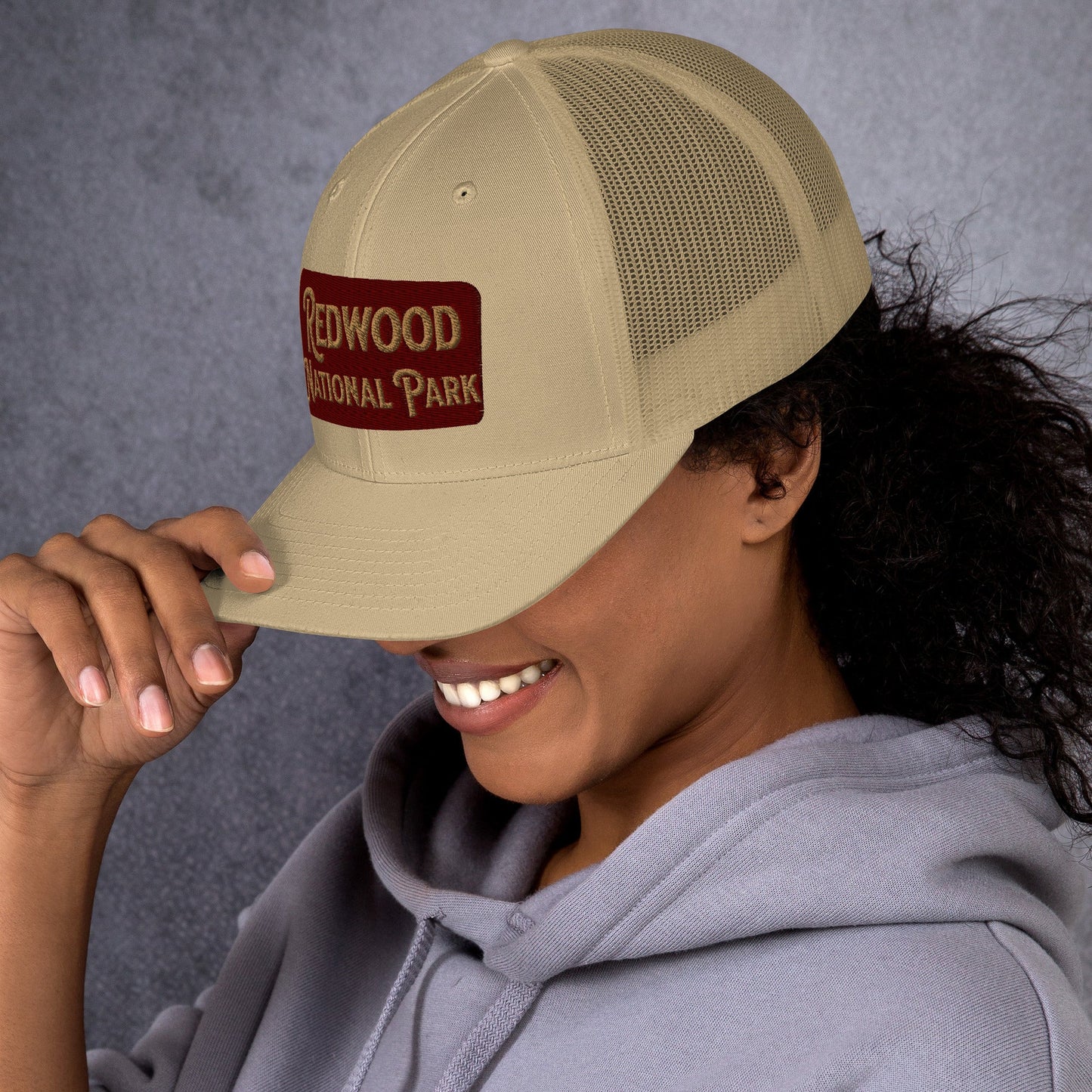 Redwood Embroidered National Park Trucker Hat