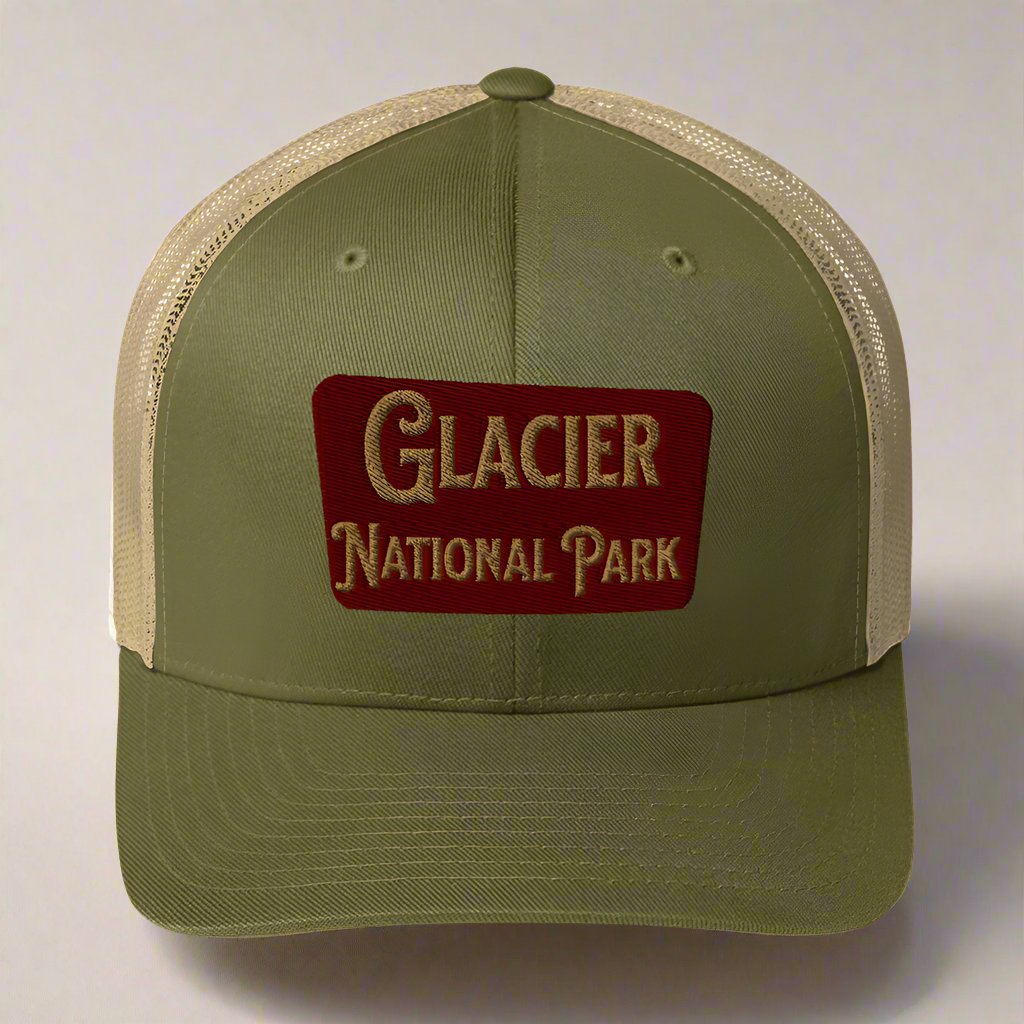 Glacier Embroidered National Park Trucker Hat