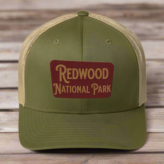 Redwood Embroidered National Park Trucker Hat