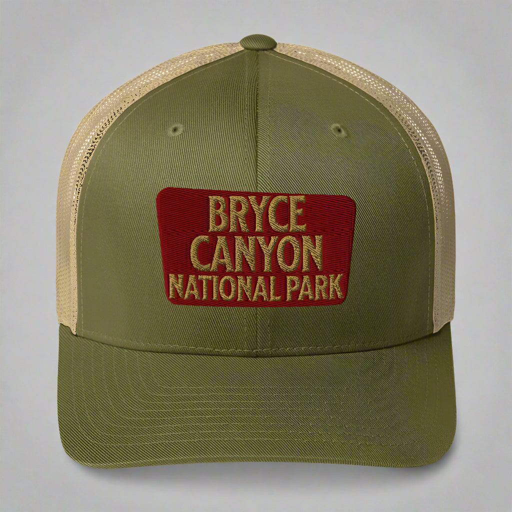 Bryce Canyon National Park Sign Embroidered Trucker Hat