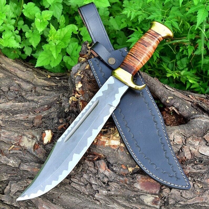 Cowboy Bowie Knife - 16" Handmade D2 Steel Blade