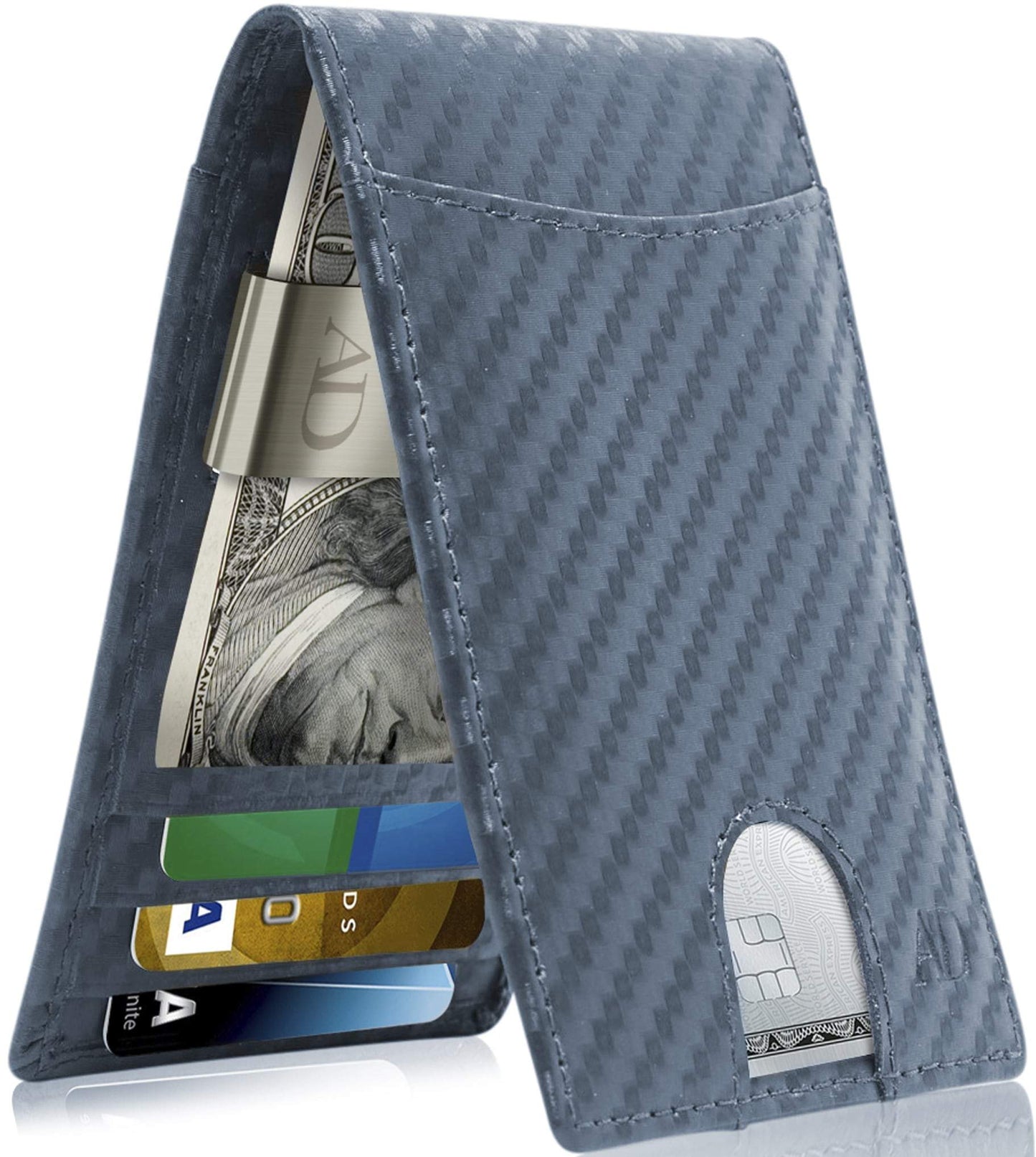 Slim Money Clip Bifold Wallet