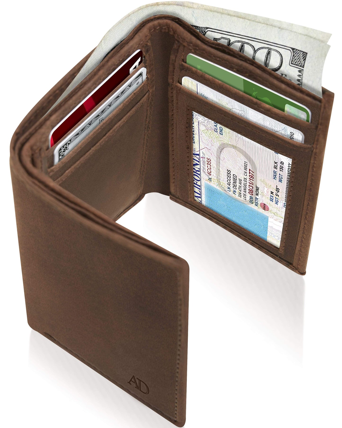 Slim Trifold Wallet With ID Window