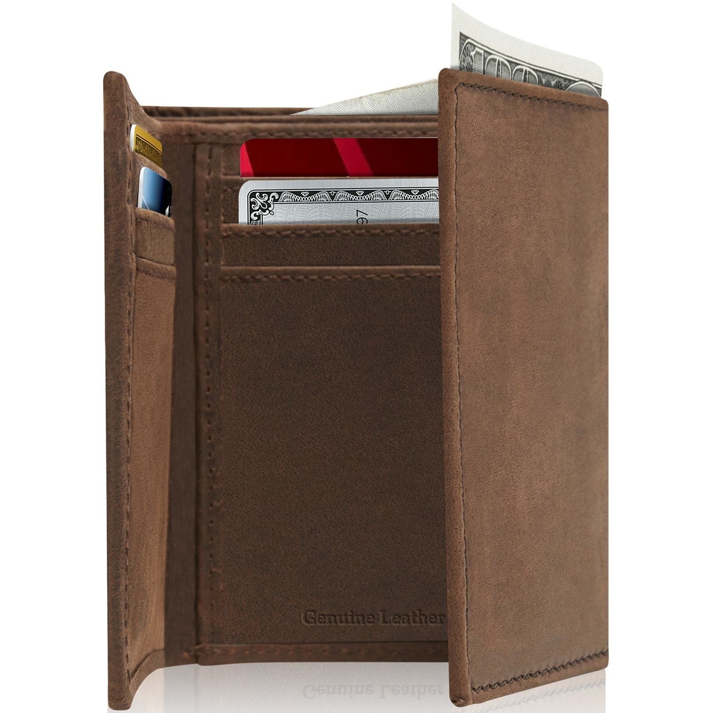 Slim Trifold Wallet With ID Window