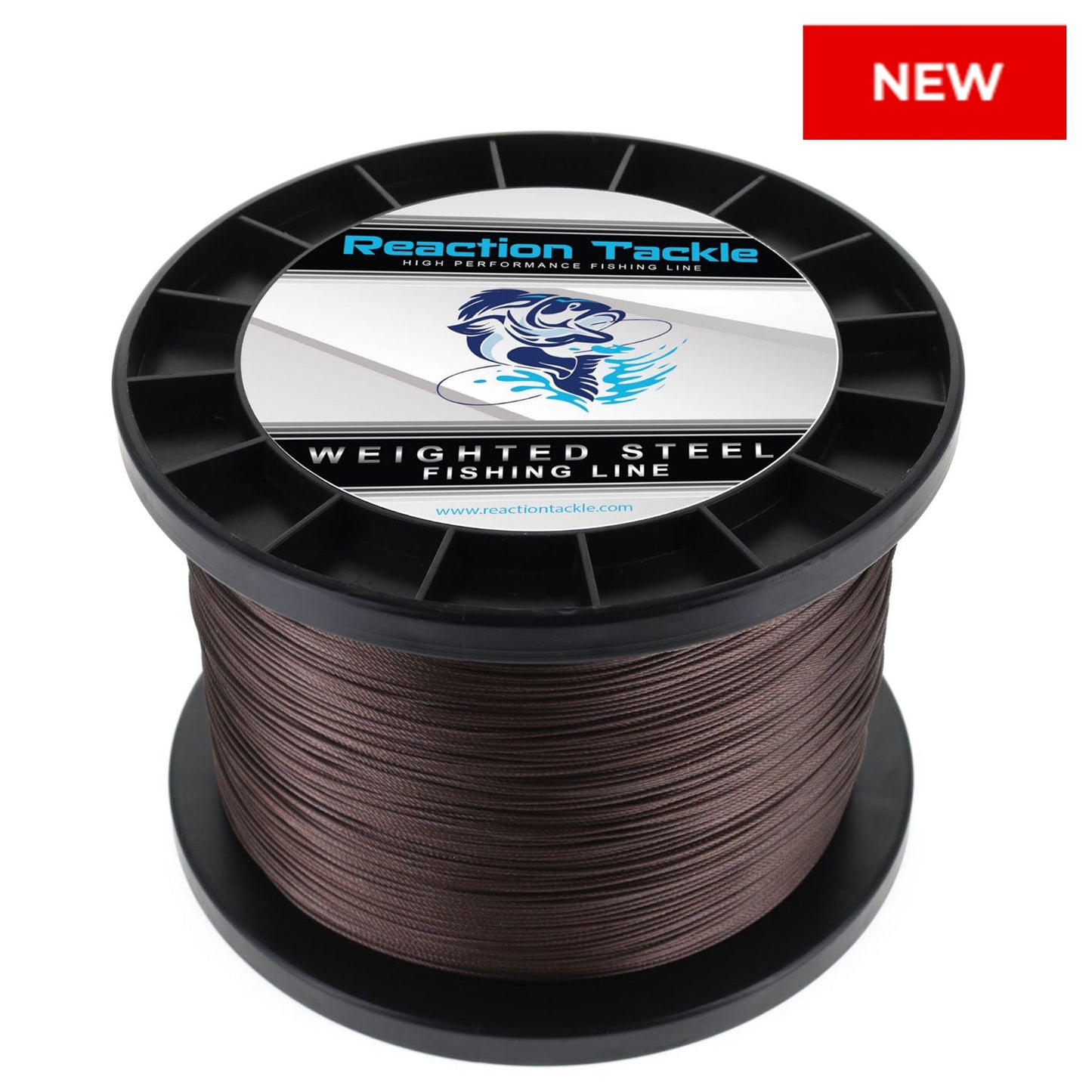 Reaction Tackle Weighted Stainless Steel Trolling Line 45LB- Premium Weighted Fishing Wire - New