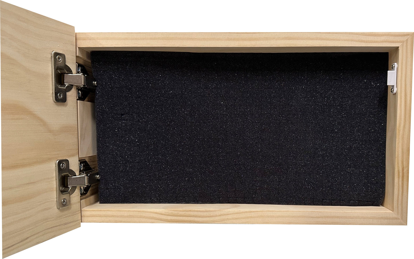 American Flag Try That In A Small Town Decorative and Secure Gun Cabinet (Red and Blue)