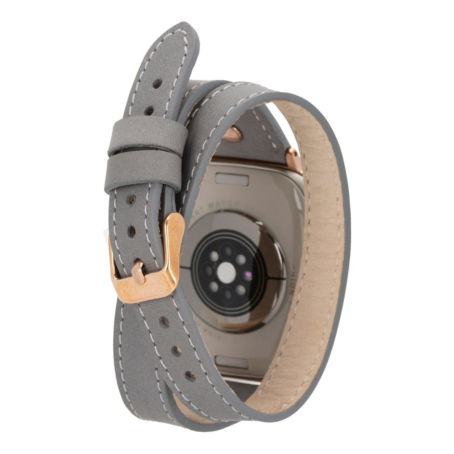 Syracuse Double Tour Leather Bands for Apple Watch 9, Ultra 2 and SE