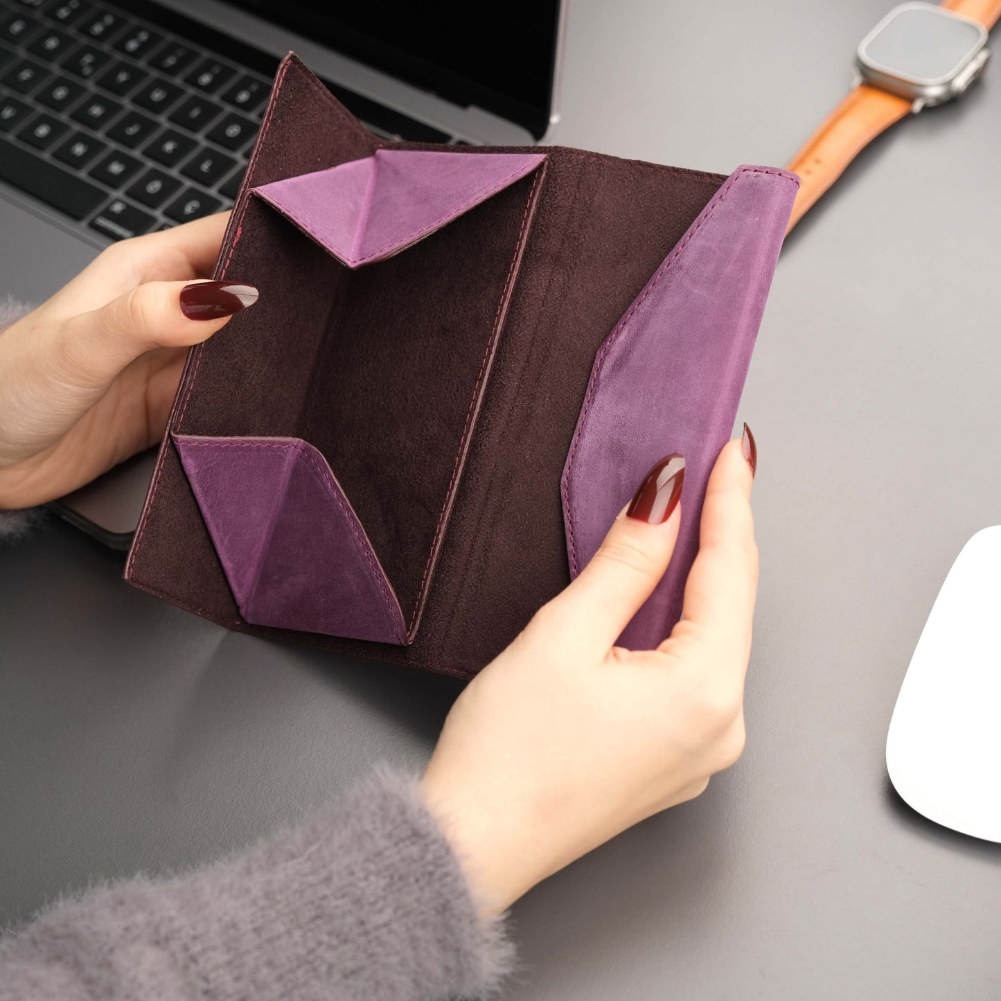 Triangle Leather Glasses Case – Vintage Eyewear Holder