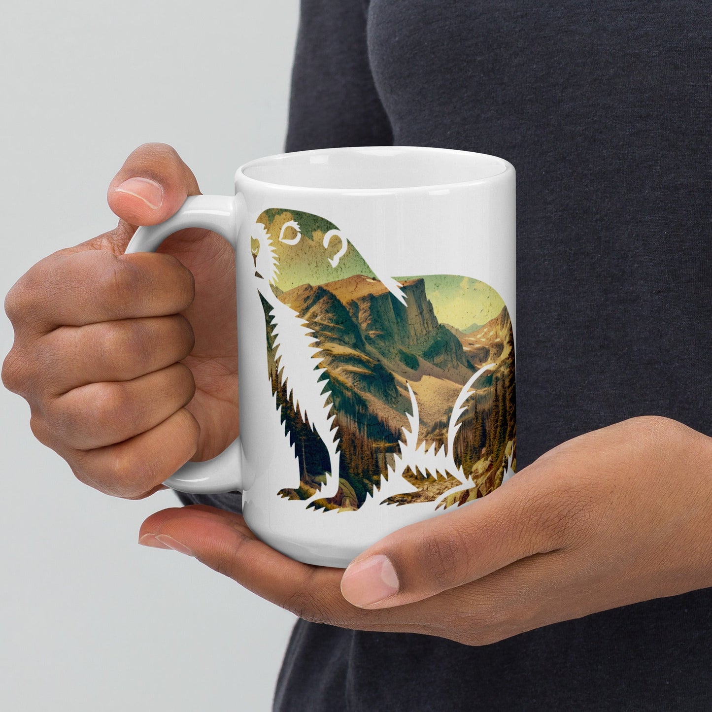 Rocky Mountain Park Marmot Mug