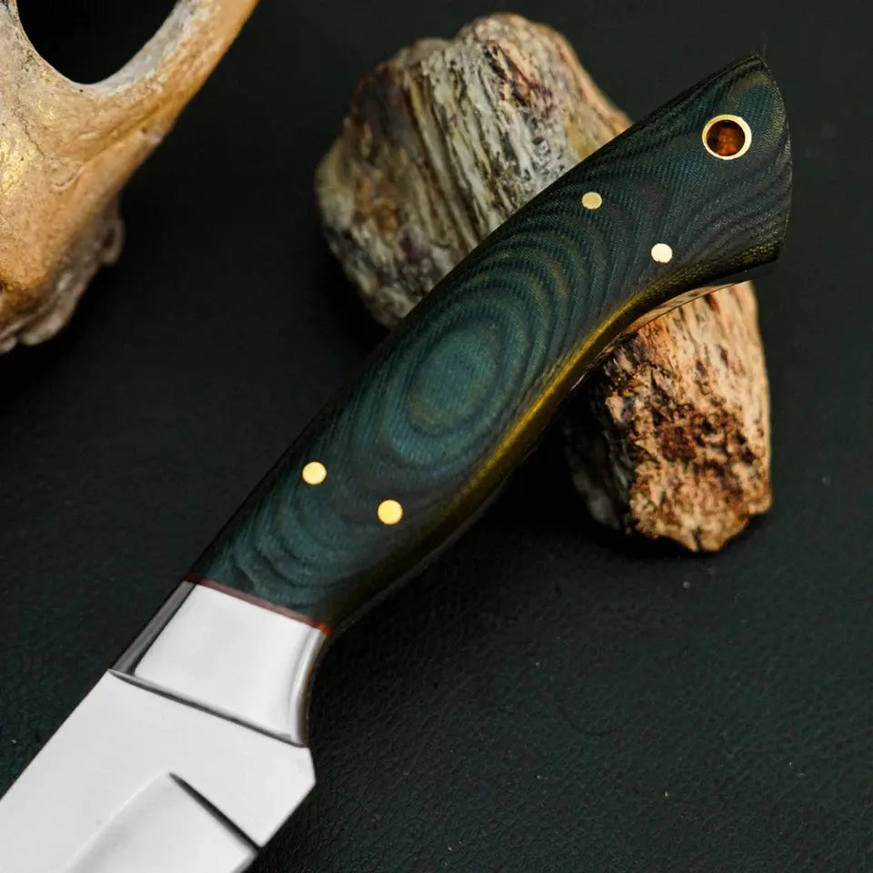 Blackridge D2 Skinner Knife – Full Tang Micarta Hunting Knife